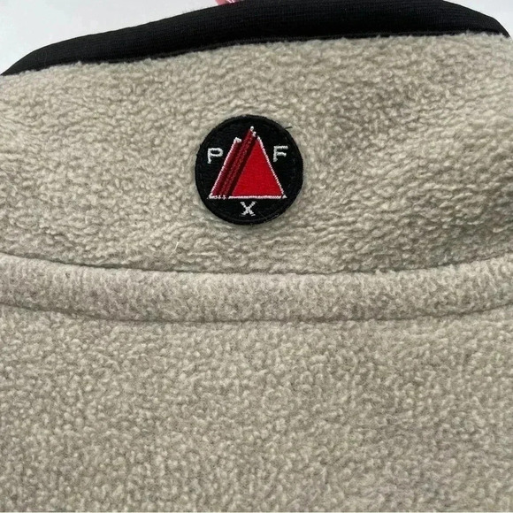 IZOD PFX Men’s Tan Pullover Fleece Medium Half Zipper Pockets Perform X - Picture 10 of 13